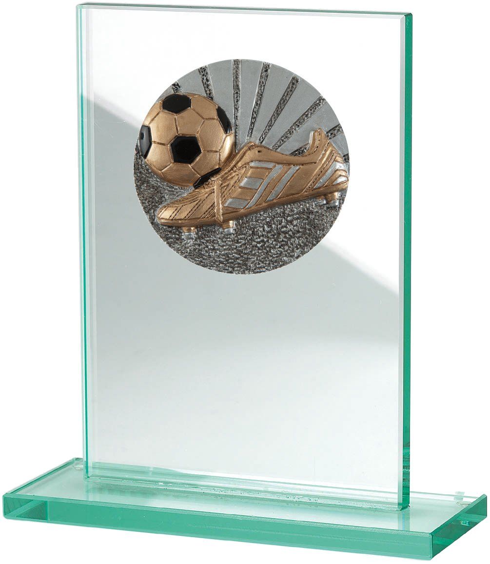 W511.028 Fussball Glastrophäe | 100x150 mm