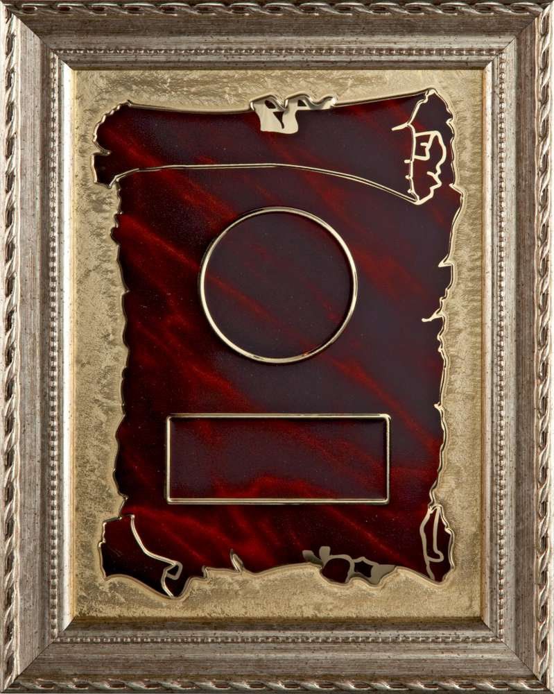 A34704 Plakette mit Metalltarga | 190x240 mm