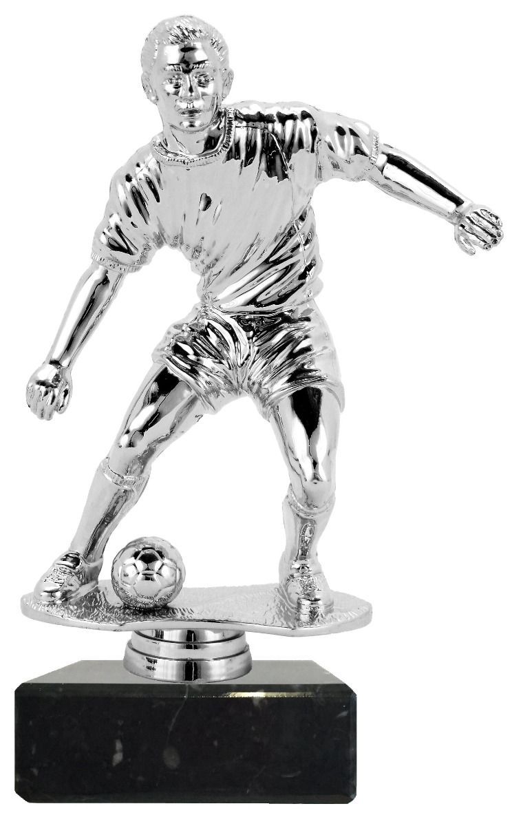 M34162 Fussball Pokal-Figur mit Marmorsockel | 15,3 cm