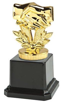 N78.024 Freundschaft Pokalfigur inkl. Beschriftung | 12,5 cm