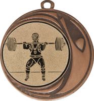 DI7006.507 Gewichtheber Medaille 70 mm Ø