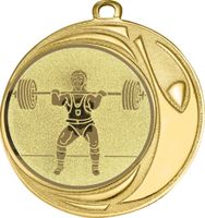 DI7006.507 Gewichtheber Medaille 70 mm Ø