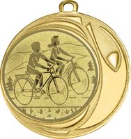 DI7006.251 Radwandern Medaille 70 mm Ø