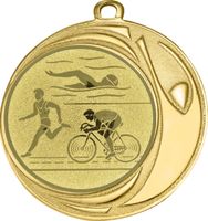 DI7006.248 Triathlon Medaille 70 mm Ø