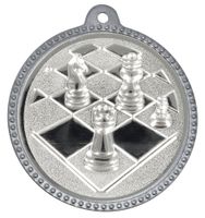 SME.013 Schach Medaillen 56 mm Ø inkl. Band / Kordel | montiert