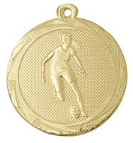 ME111.SM Damen-Fussball Medaille 45 mm Ø