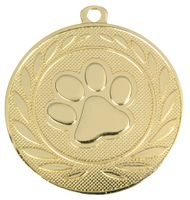 DI5000.Y Hunde-/Katzenpfoten Medaille 50 mm Ø