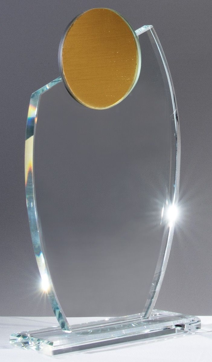 A68250 Glaspokal mit Goldfassung | 3 Größen