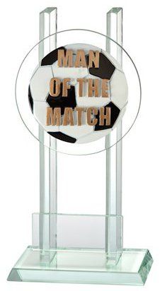 W140.040 Fussball - MAN OF THE MATCH - Glaspokal | 3 Größen