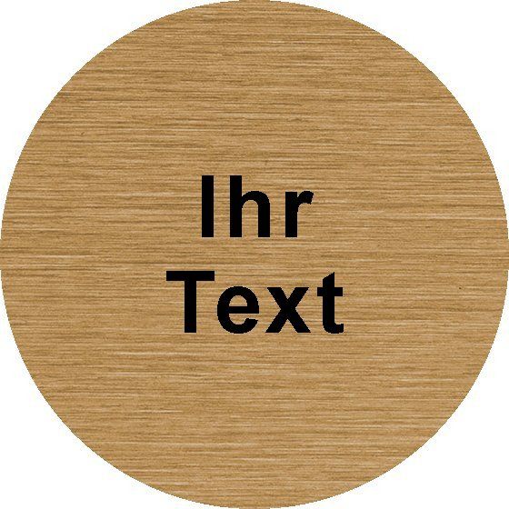 9300/25 Textmetallronde 25 mm Ø