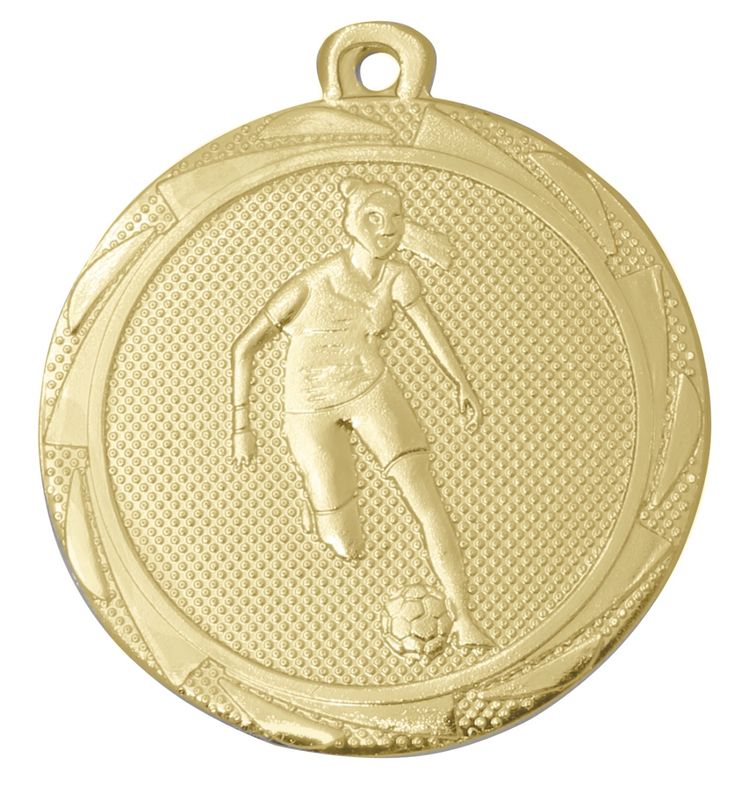 ME111.SM Damen-Fussball Medaille 45 mm Ø