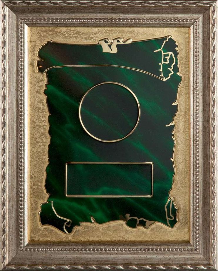 A34703 Plakette mit Metalltarga | 190x240 mm