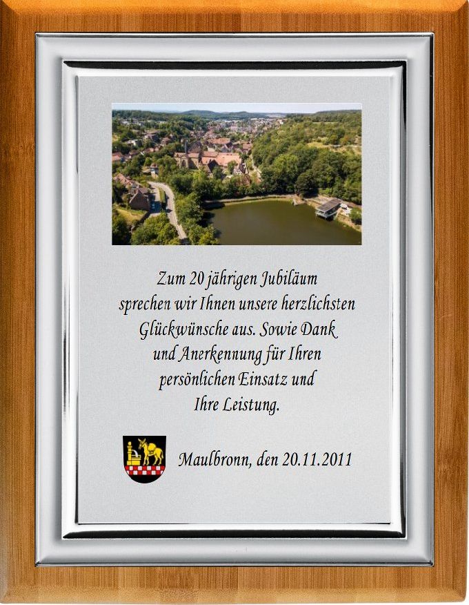 A35838.02 Holzehrentafel | 200x250 mm
