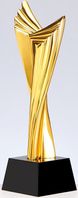 A68459 Design-Trophäe mit Kristallglas-Sockel | 27,5 cm