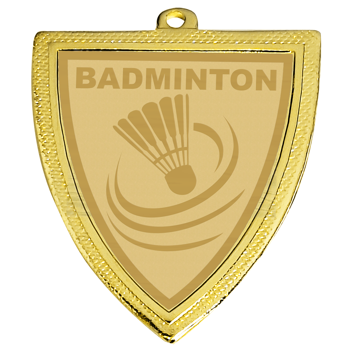 D129.026 Badminton Medaille 50x55 mm