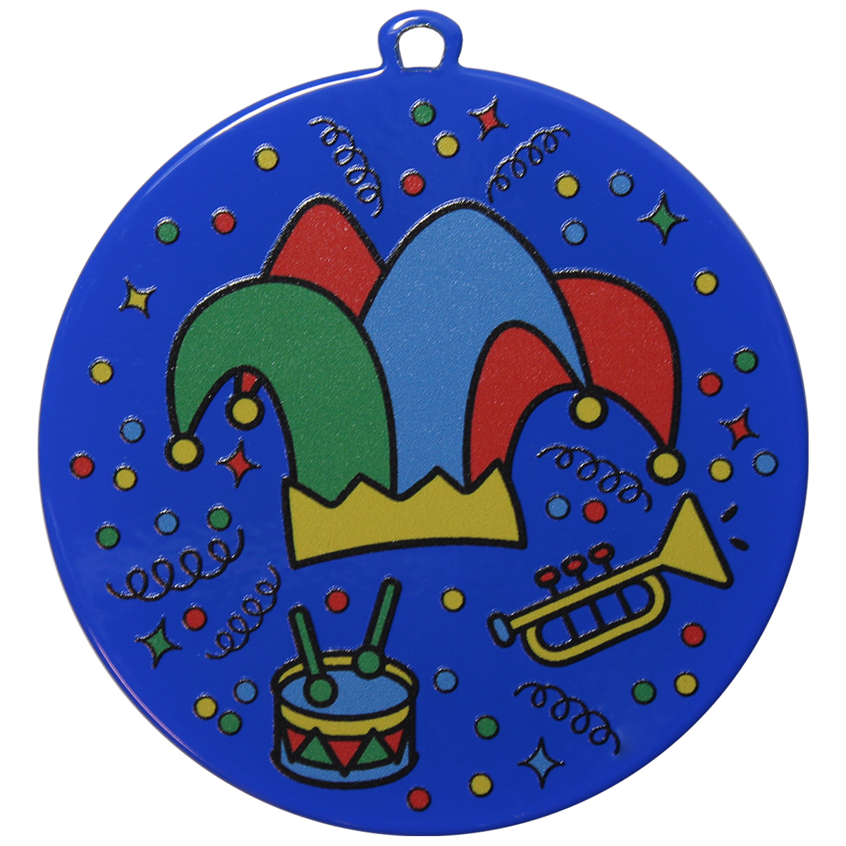 DU7001C.BL Karneval Medaille 70 mm Ø