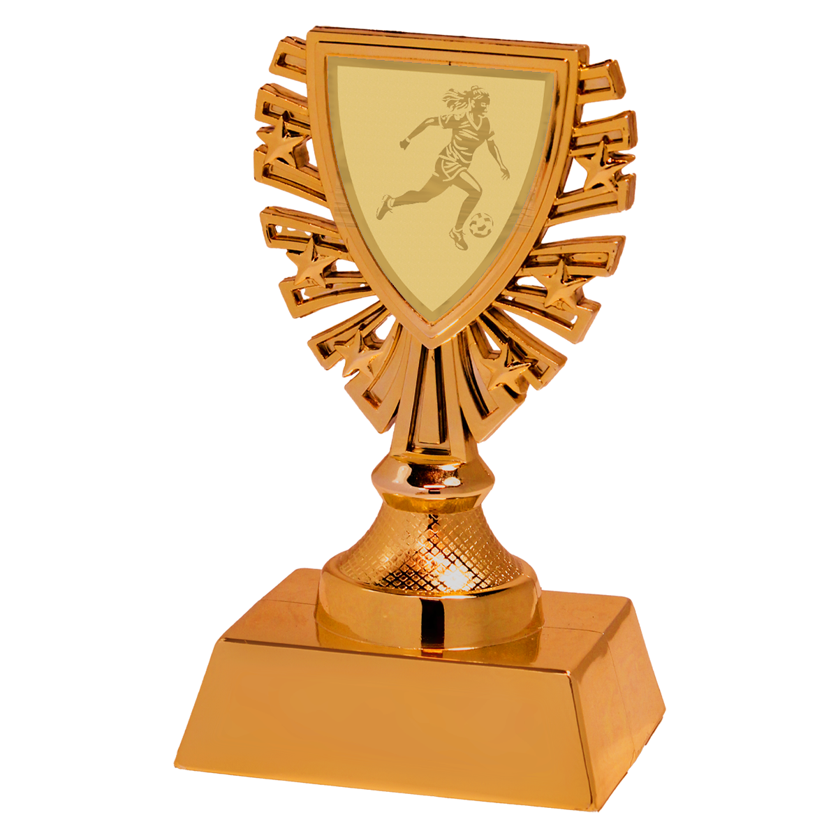 X620.03.AFS005 Damen Fussball Pokalaufsteller | 12,5 cm