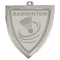 D129.026 Badminton Medaille 50x55 mm