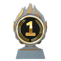 Q120.AC001 Sieger 123 Pokal-Aufsteller | 13,5 cm