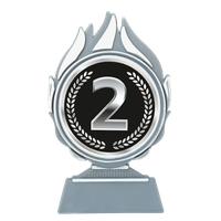 Q120.AC001 Sieger 123 Pokal-Aufsteller | 13,5 cm