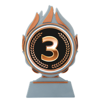 Q120.AC001 Sieger 123 Pokal-Aufsteller | 13,5 cm
