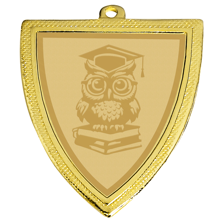 D129.045 Wissen - Quiz Medaille 50x55 mm