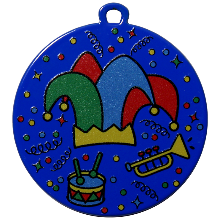 DU5001C.BL Karneval Medaille 50 mm Ø