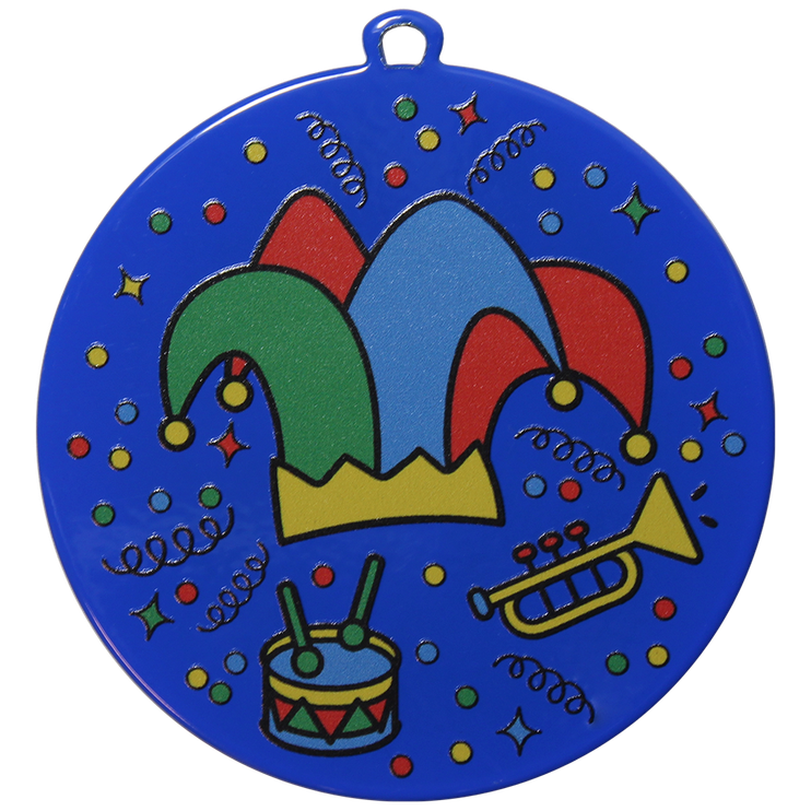 DU7001C.BL Karneval Medaille 70 mm Ø