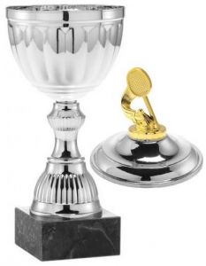 1020.028 Badminton Pokale mit Deckelfigur inkl.Beschriftung | Serie 7 Stck.