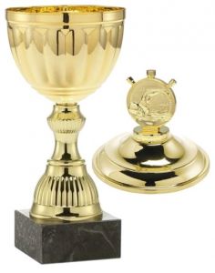 1021.023 Schwimmer Pokale mit Deckelfigur inkl. Beschriftung | Serie 7 Stck.
