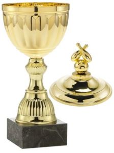 1021.040 Bowling Pokale mit Deckelfigur inkl. Beschriftung | Serie 7 Stck.