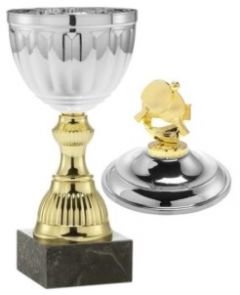1025.019 Tischtennis Pokale mit Deckelfigur mit Deckelfigur | Serie 7 Stck.