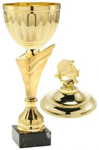 1086.019 Tischtennis Pokale mit Deckelfigur inkl. Beschriftung | Serie 8 Stck. 