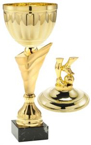 1086.037 Fussball Pokale mit Deckelfigur inkl. Beschriftung | Serie 8 Stck. 