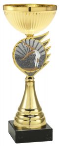 2000FG050 Turnerin Pokal mit Kunstharzmotiv inkl. Gravur | Serie 5 Stck.