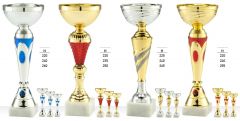LOT2023-6 Pokale-Set (4 3er-Serien) inkl. Beschriftung | 12 Stück