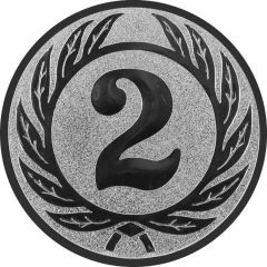 9100.204 Pokal-Emblem Zahl 2 | 25 mm Ø