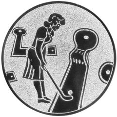 9100.290 Pokal-Emblem Minigolferin | 25 mm Ø