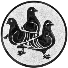 9100.333 Pokal-Emblem Tauben | 25 mm Ø