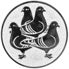 9100.334 Pokal-Emblem Tauben | 25 mm Ø