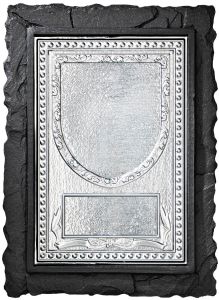 35875 Schieferlook-Plakette inkl. Beschriftung | 19x14 cm