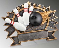 37638 Bowling/Kegeln Plakette inkl. Beschriftung | 10,5 cm