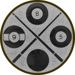 9100.380 Pokal-Emblem Billard | 25 mm Ø