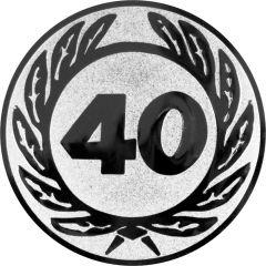 9100.385 Pokal-Emblem Zahl 40 | 25 mm Ø