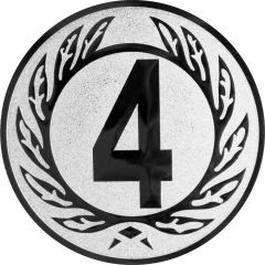 9100.392 Pokal-Emblem Zahl 4 | 25 mm Ø