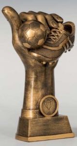 39403 Fussball Pokalfigur inkl. Beschriftung | 15,0 cm