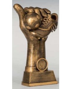 39404 Fussball Pokalfigur inkl. Beschriftung | 13,0 cm