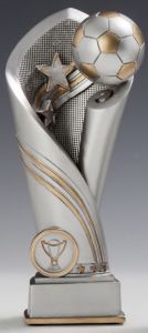 39481 Fussball Kunstharz-Pokal inkl. Beschriftung | 15,0 cm