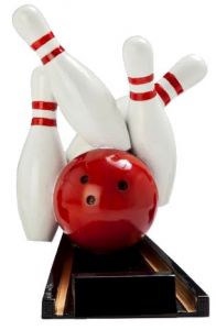 39496 Bowling Pokalfigur inkl. Gravur | 14,5 cm