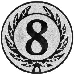 9100.396 Pokal-Emblem Zahl 8 | 25 mm Ø